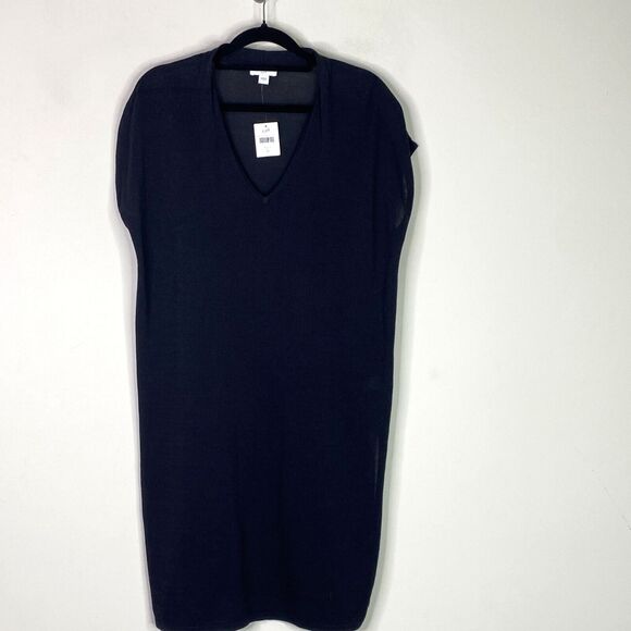 New J. Jill V-Neck Cap Sleeve Side Slit Tunic Top Cover Up Women's Size Small - Picture 9 of 9